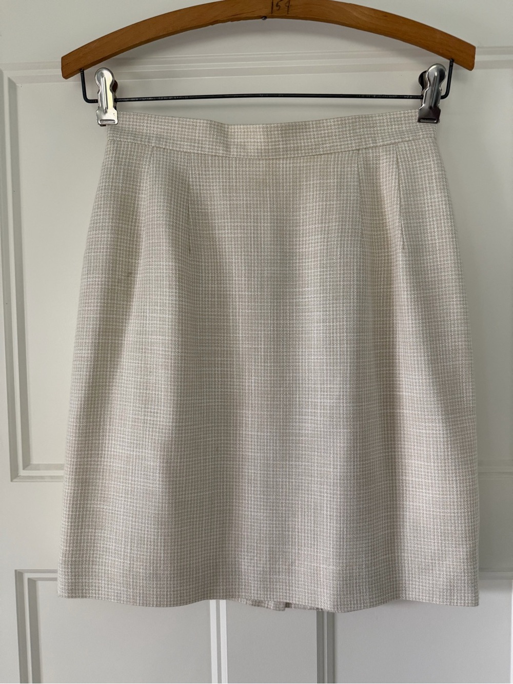 Vintage 80’s John Meyer A-line Skirt, Beige